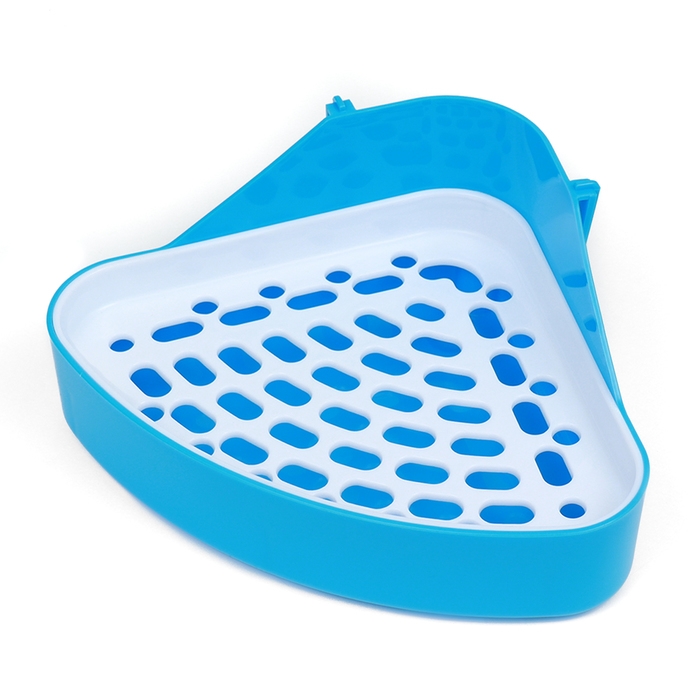 Туалет угловой для кроликов и хорьков, 24 х 18 х 11 см, синий Туалет угловой для кроликов и хорьков, 24 х 18 х 11 см, синий