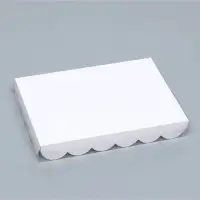 Коробка для печенья, белая, 22&times;15&times;3 см