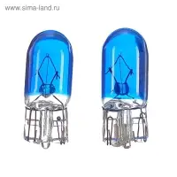 Галогенная лампа для автомобиля Cartage BLUE, T10, W5W, 12 В, 5 Вт, набор 2 шт