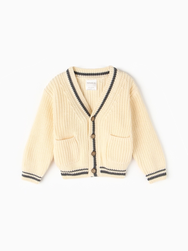 Кардиган Крошка Я, р. 80-86 см, молочный