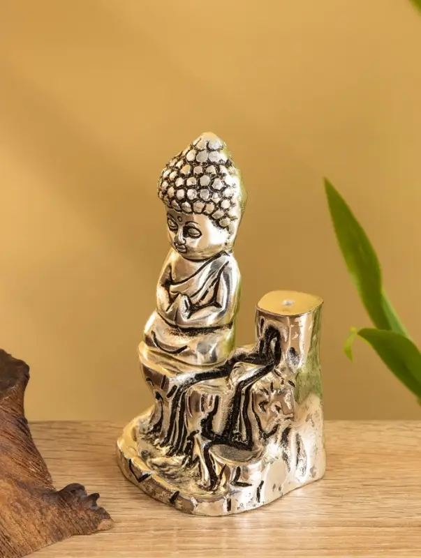 Подставка под благовония "Будда Намасте" алюминий 7х6х11 см