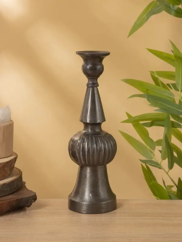 Подсвечник "Ретро серия Аликанте" алюминий 7,5х7,5х26 см