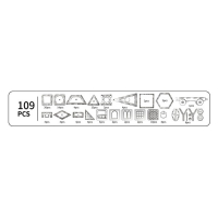 Конструктор магнитный &laquo;Магические фигуры&raquo;, 109 деталей