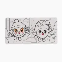 Многоразовая раскраска "Встречаем Новый год", 12 стр., 16х16 см, Малышарики