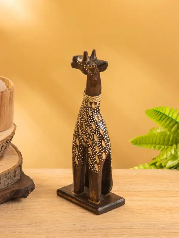 Сувенир "Жирафик" дерево 8х5х20 см, цв. бежево- коричневый