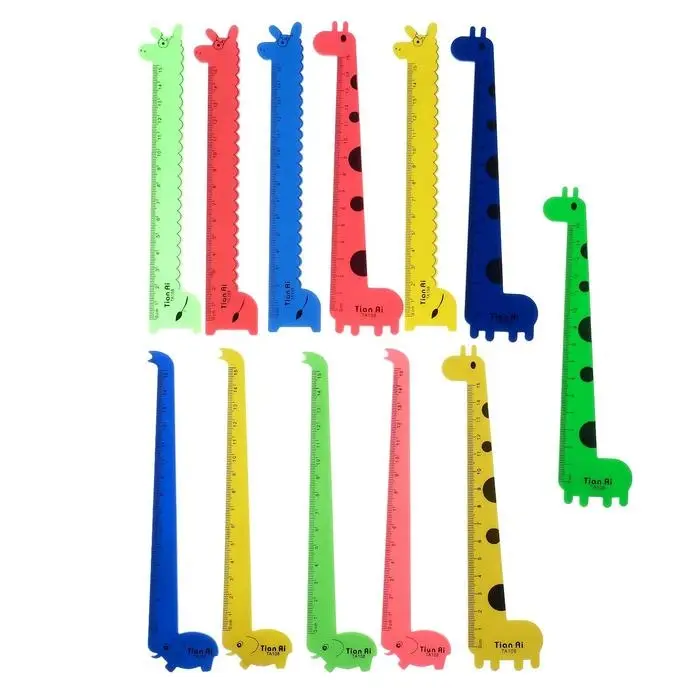 Линейка детская &laquo;Фигурки&raquo; 15 см, с рисунком, МИКС