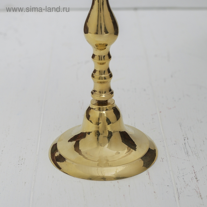 Подсвечник латунь на 3 свечи "Замок" 23 см