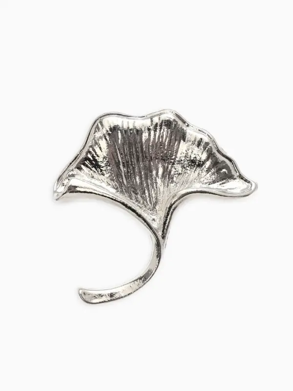 Брошь "Цветок каллы", цвет серебро