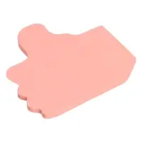 Блок с липким краем, &laquo;Фигурки&raquo;, флуоресцентный, 30 листов, МИКС