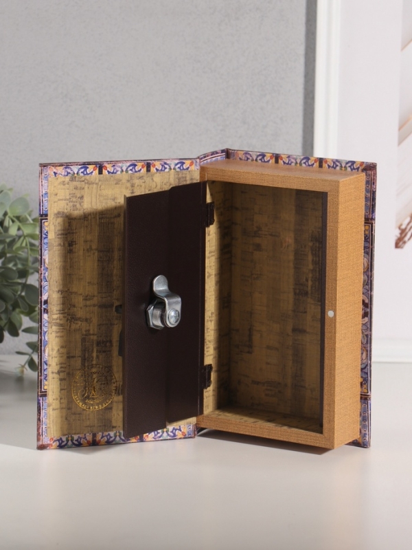 Сейф-книга дерево кожзам "Солнечные лимоны" 21х13х5 см