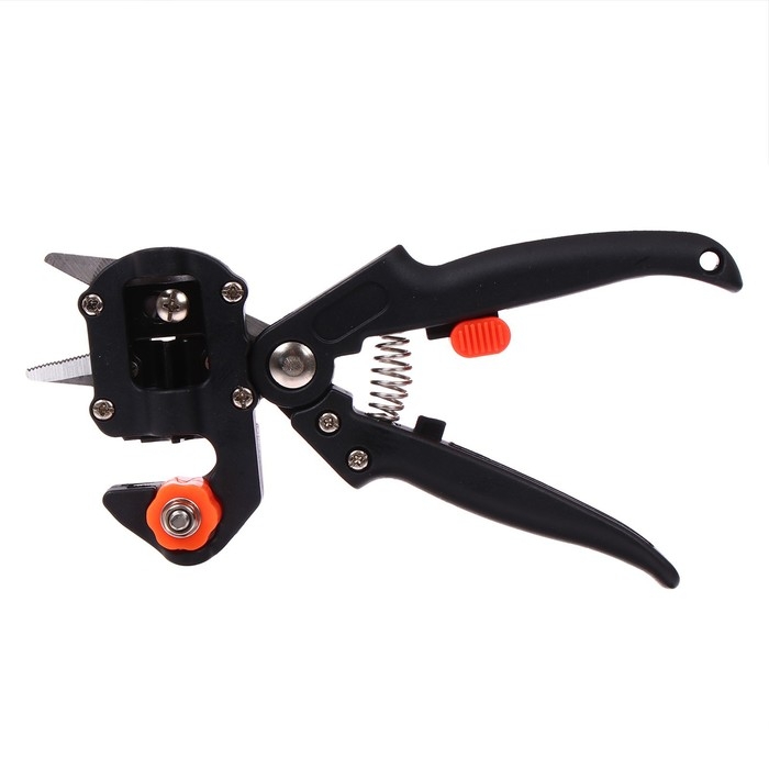 Набор профессиональный: секатор прививочный, 2 насадки, отвёртка, гаечный ключ, в чехле, Greengo