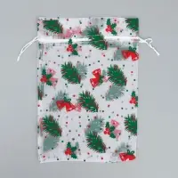 Мешочек подарочный органза &laquo;Елочки&raquo;, 16 х 24 см +/- 1.5 см