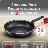 Классическая сковорода Force 24 см с антипригарным покрытием