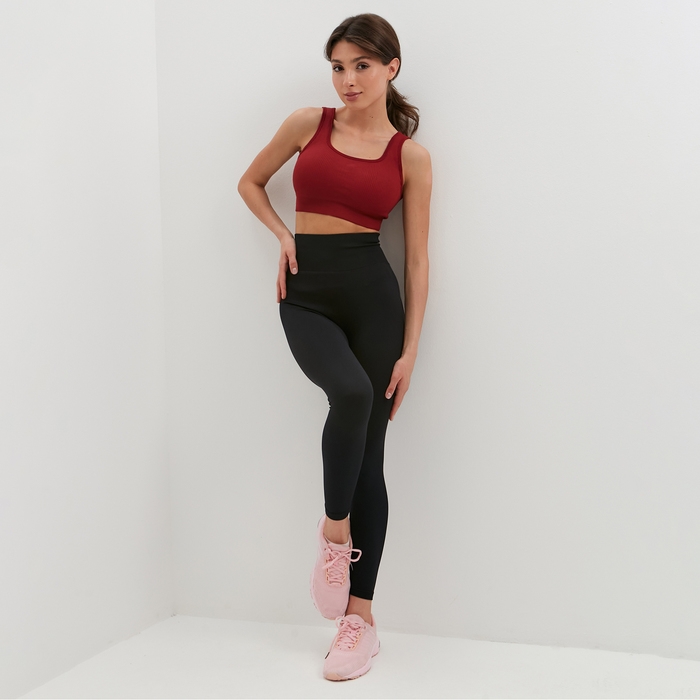 Топ MINAKU: SPORTLY, цвет бордо р-р S