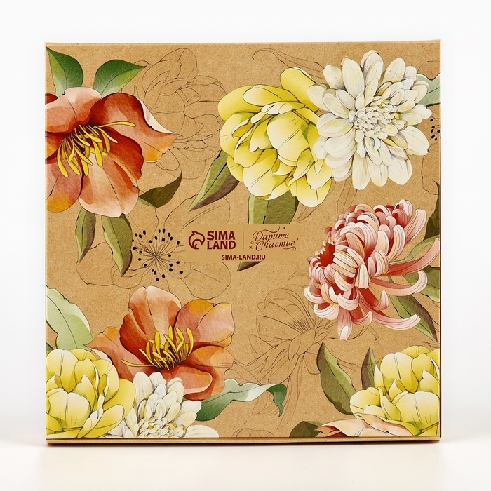 Коробка складная &laquo;Ручная работа&raquo;, 20 х 20 х 4 см