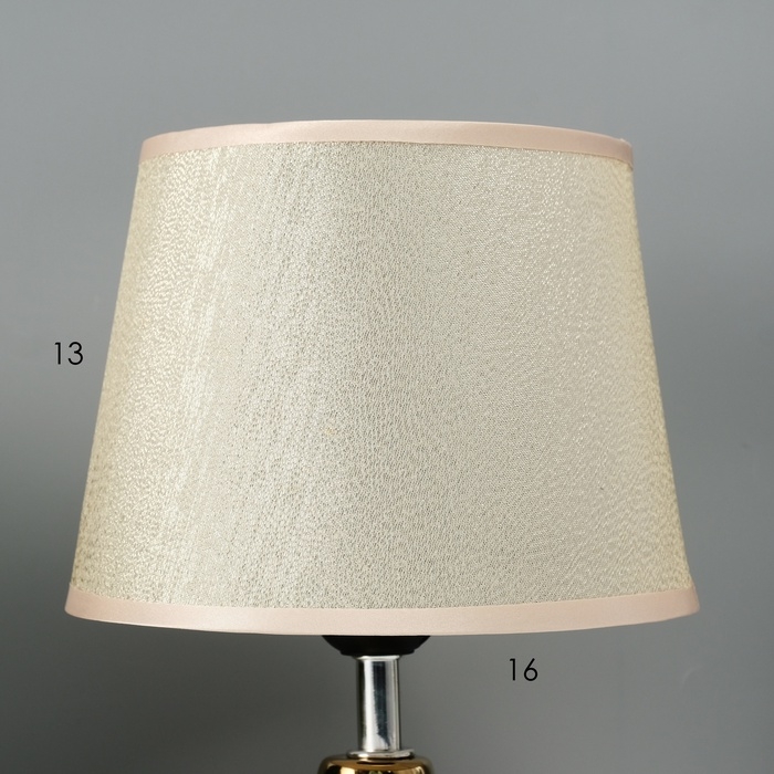 Настольная лампа с абажуром RISALUX &laquo;Блеск&raquo;, 1&times;40 Вт, Е27, 17&times;17&times;24 см