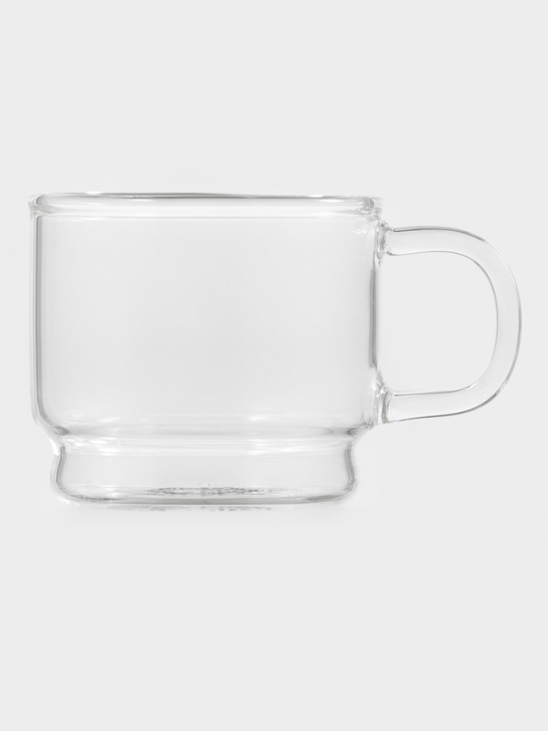 Кружка стеклянная штабелируемая "Боттом", 100 мл, 5,8х5,1 см нет
