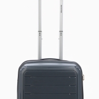 Чемодан 20", PP, 38*22*56, отд на молнии, код замок, 4 колеса, серый