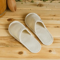 Тапочки для бани, белые Тапочки для бани, белые