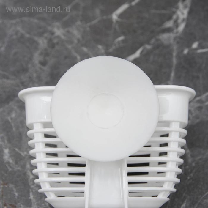 Держатель подвесной на присосках econova Helper, 10,3&times;8,4&times;7,1 см, цвет белый