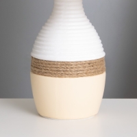 Лампа настольная "Дафна" 1х40Вт Е14 белый/бежевый 29х20х30см