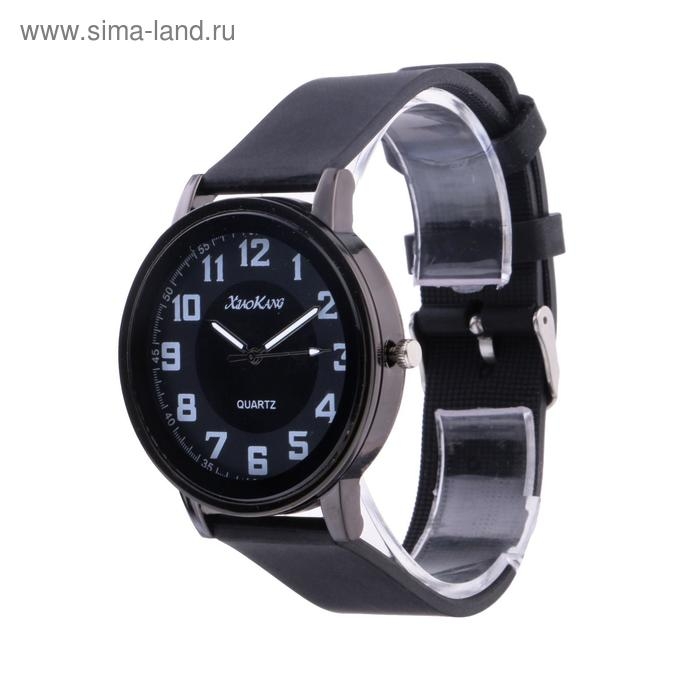 Часы наручные мужские "Гарленд", ремешок силикон, d-4.5 см
