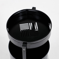 Урна уличная &laquo;Меркурий&raquo; 21 л, 32 х 70 х 28,5 см, черная, бак 0,6 мм