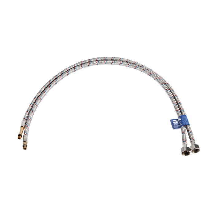 Подводка гибкая для смесителя ZEIN, гайка 1/2 Подводка гибкая для смесителя ZEIN, гайка 1/2", штуцер М10, 80 см, набор 2 шт