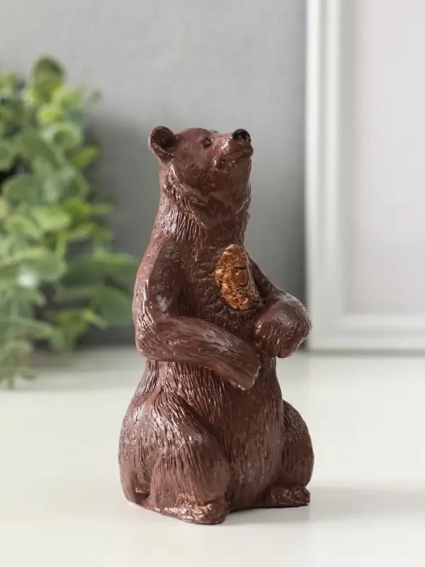 Фигура "Медведь тотемный" высота 11 см, коричневый цвет