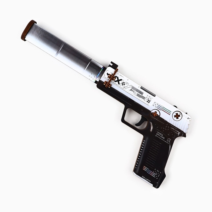 Деревянное оружие, детское сувенирное &laquo;Император&raquo;, автомат, пистолет, нож охотничий, набор 3 шт