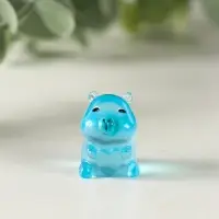 Сувенир полистоун флюоресцентный "Капибары" набор 6 шт 1,7х2 см