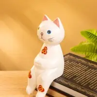 Сувенир &laquo;Кот сидячий&raquo;, 7&times;5&times;15 см, дерево, белый