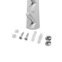 Вешалка CAPPIO CVT001, металлическая, трёхрожковая, цвет матовый хром