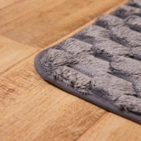 Коврик для ванной Этель &laquo;Ромбы&raquo;, цв. светло-серый, 40х60 см