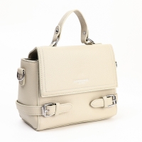 Сумка женская, 22*11*17, отд на молнии, длин ремень, серый