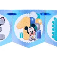 Гирлянда на ленте &laquo;Мне 1 год&raquo; с местом для фото, длина 176 см, Микки Маус