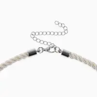 Кулон на жгуте текстильном "Морская звезда", цвет бело-серебристый