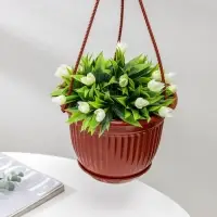 Кашпо для цветов &laquo;Венеция&raquo;, 3 л, с подвесом, коричневое