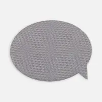 Наклейка тканевая Lunga Bubble, M, серая