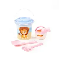 Набор игрушек для песочницы &laquo;Сафари&raquo;, 5 предметов: ведро, ситечко, лопатка, грабельки, лейка малая, МИКС