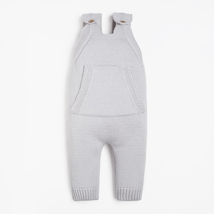 Комбинезон вязаный Крошка Я Комбинезон вязаный Крошка Я "Basic" рост 68-74 см, цвет серый