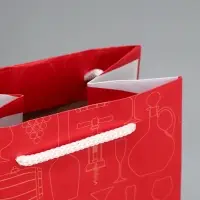 Пакет подарочный под бутылку, упаковка, &laquo;Алкопомощь&raquo;, 36 х 13 х 10 см