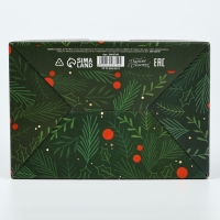 Коробка подарочная новогодняя складная &laquo;С новым годом&raquo;, 22 х 15 х 10 см, Новый год