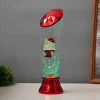 Лава лампа &laquo;Дед мороз&raquo; LED 3хААА, USB красный 6,5х8х23,7см