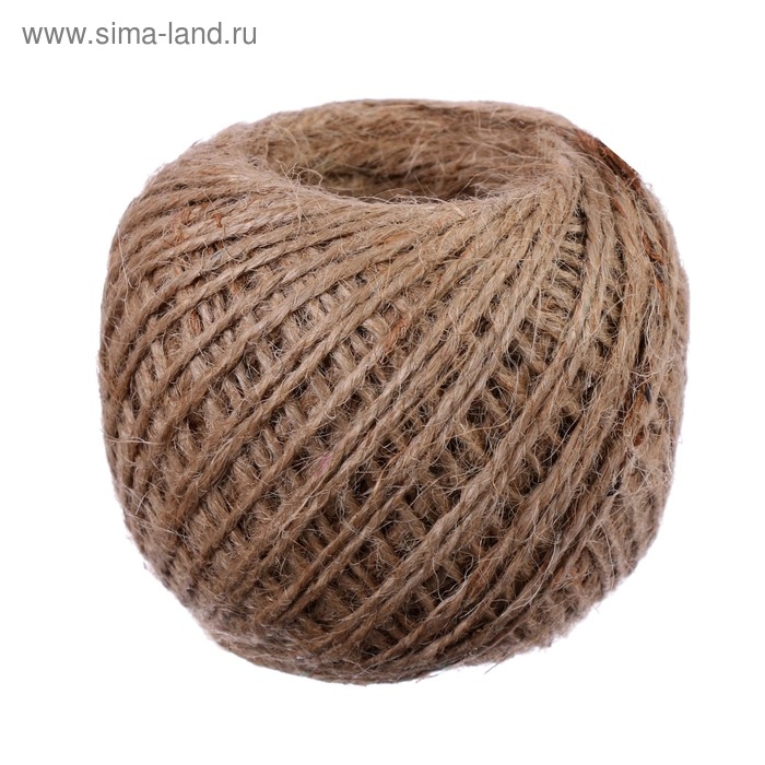 Шпагат джутовый банковский 100 м х 1,5 мм, deVENTE, 90 г, полированный, термоусадочная плёнка Шпагат джутовый банковский 100 м х 1,5 мм, deVENTE, 90 г, полированный, термоусадочная плёнка