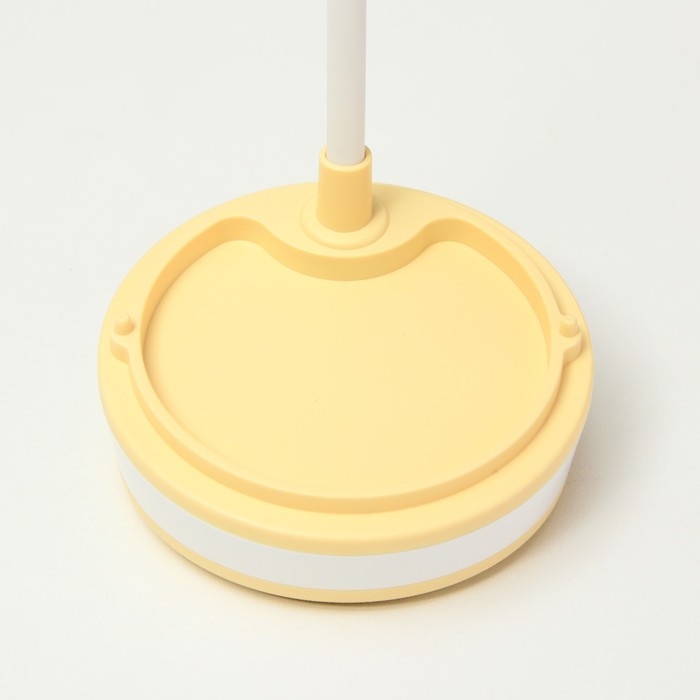 Настольная лампа "Лайни" LED 2Вт USB АКБ жёлтый 10,5x10,5x37 см RISALUX