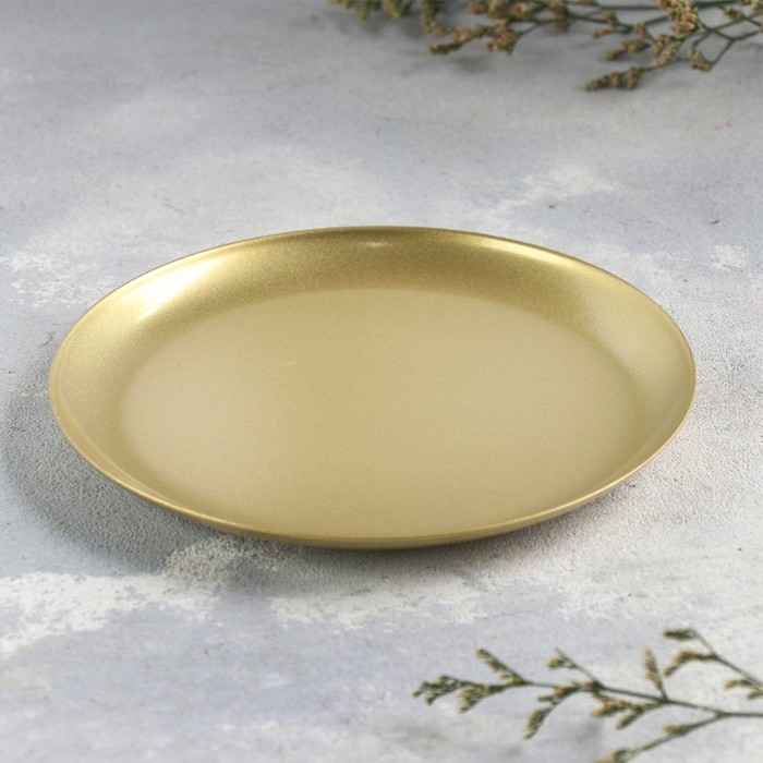 Подсвечник Подсвечник "Чашка 140" металл на одну свечу, 14х14 см, золотой