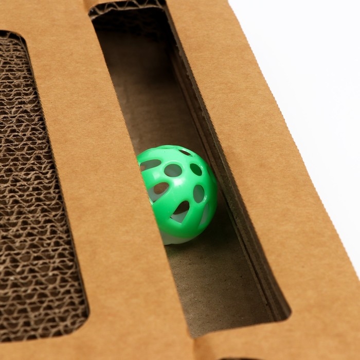 Гофрокогтеточка-комплекс с шариками, 50 x 37 см Гофрокогтеточка-комплекс с шариками, 50 x 37 см