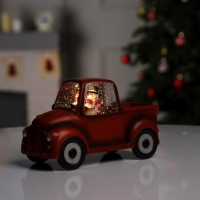 Светодиодная фигура «Машина снеговика» 22 × 11 × 9 см, пластик, батарейки ААх3 (не в комплекте), USB, свечение тёплое белое Светодиодная фигура «Машина снеговика» 22 × 11 × 9 см, пластик, батарейки ААх3 (не в комплекте), USB, свечение тёплое белое