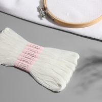 Нитки мулине «Blanc», 8 ± 1 м, 6 шт, цвет белый Нитки мулине «Blanc», 8 ± 1 м, 6 шт, цвет белый